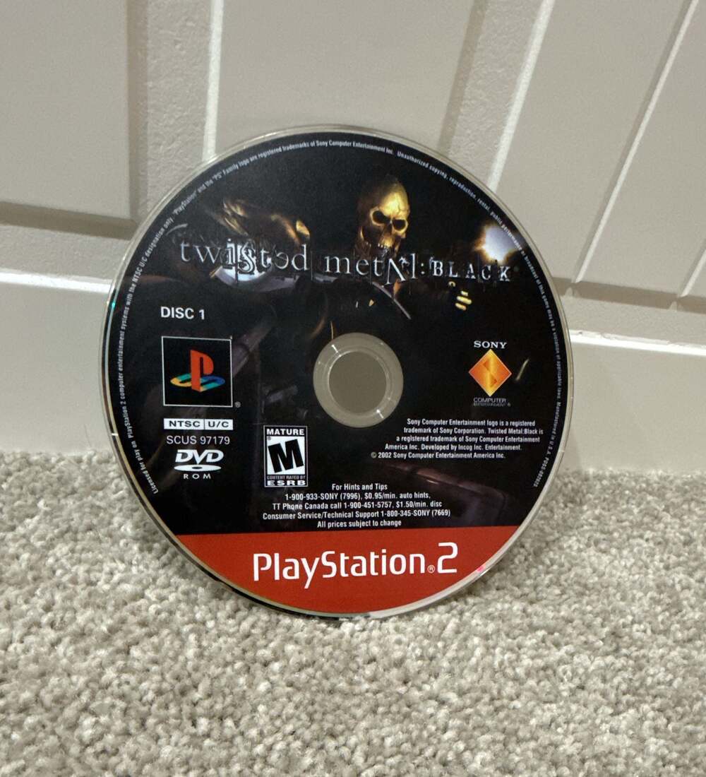Twisted Metal: Black (Sony PlayStation 2, 2001) only Disc 1